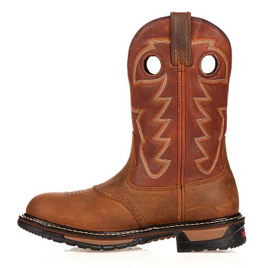 Rocky Original Ride Branson Roper Men's 11-in. Waterproof Western Work Boots