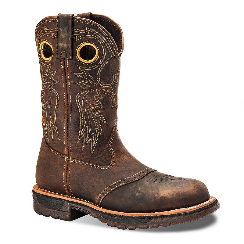 UPC 885192183461 product image for Rocky 11-in. Original Ride Steel Toe Western Work Boots - Men (Brown) | upcitemdb.com