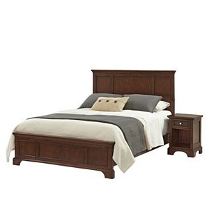 Home Styles 2-piece Chesapeake Bed and Nightstand Set