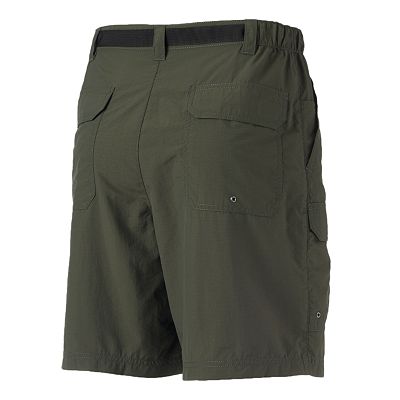 Men s Croft Barrow Synthetic Side Elastic Belted Cargo Shorts