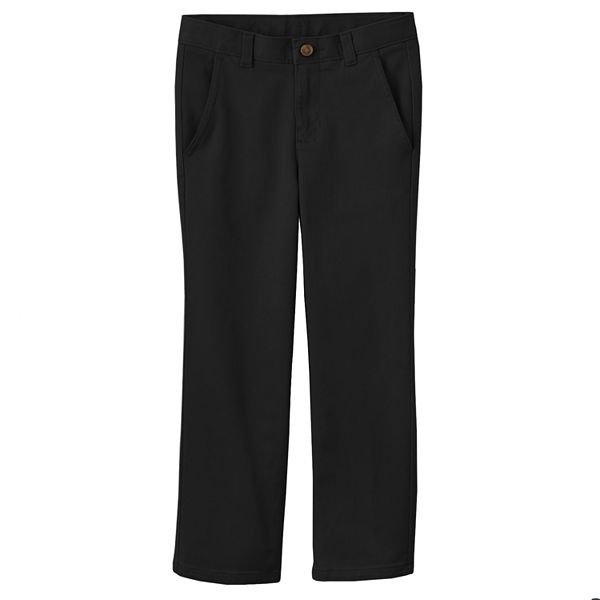 Boys 47 Chaps School Uniform Flat Front Twill Pants