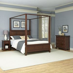 Home Styles 3-piece Chesapeake Canopy Bedroom Set