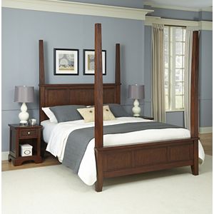 Home Styles 3-piece Chesapeake Nightstands and Poster Bedroom Set