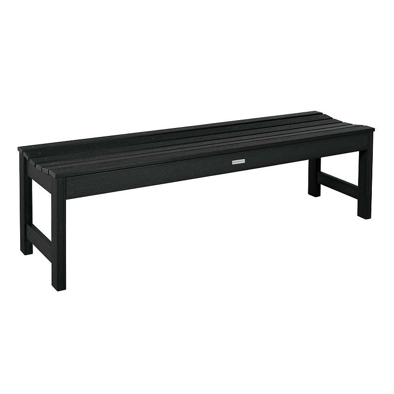 Highwood USA Lehigh 5-ft. Backless Picnic Bench, Black
