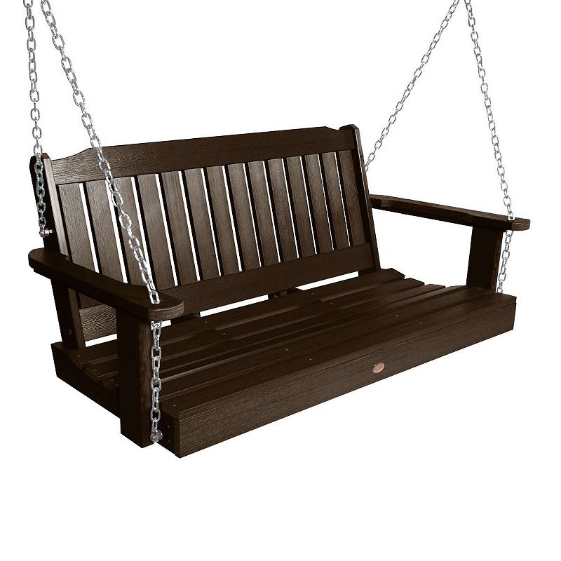 Highwood USA Lehigh 4 Ft. Porch Swing, Weathered Acorn