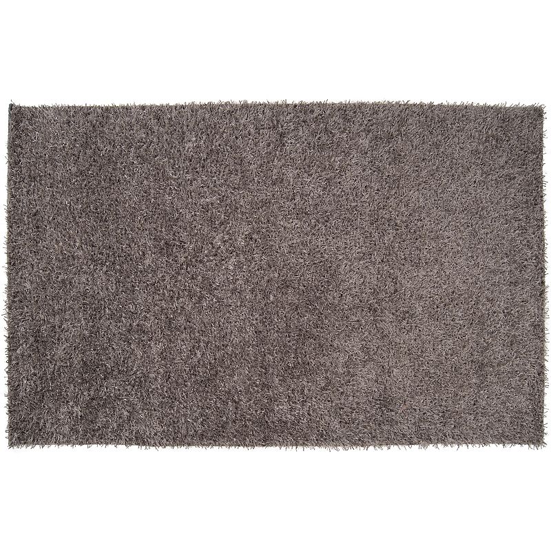 Artisan Weaver Bruce Shag Rug, Grey, 5X8 Ft