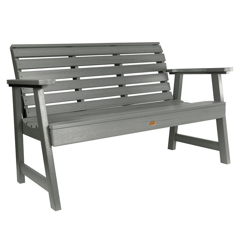 highwood Weatherly 5 Ft. Garden Bench, Coastal Brown