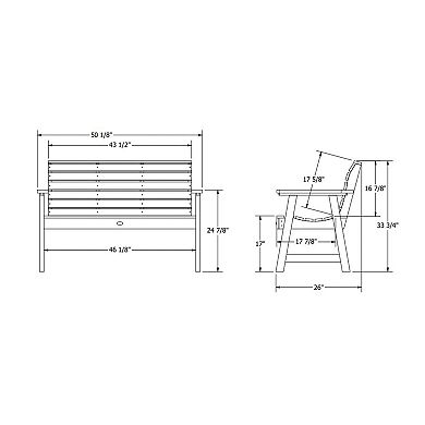 Highwood USA Weatherly 4 Ft. Garden Bench