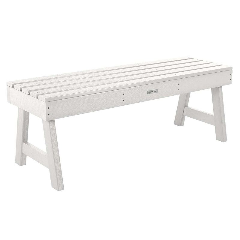 Highwood USA Weatherly 4 Ft. Picnic Bench, White