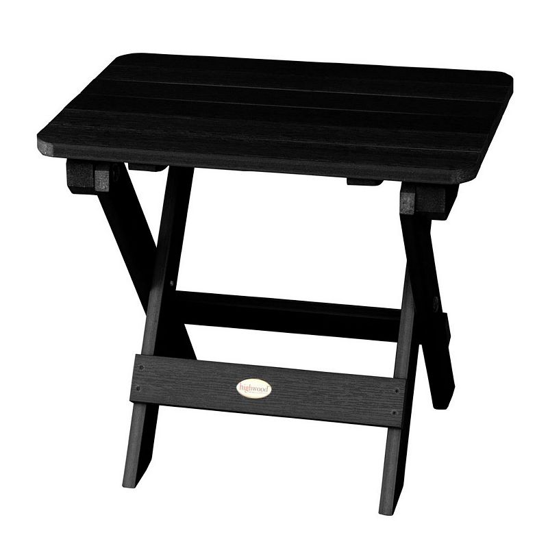 highwood Folding Adirondack Side Table, Black