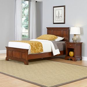 Home Styles 2-piece Chesapeake Twin Bed Frame and Nightstand Set