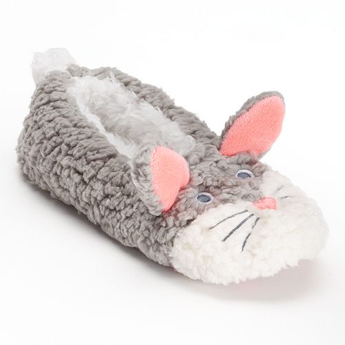 SO® Women's Plush Critter Ballet Slippers