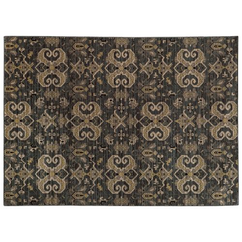 StyleHaven Legacy Traditional Airbrush Ikat Wool Rug – 9’10” x 12’10”