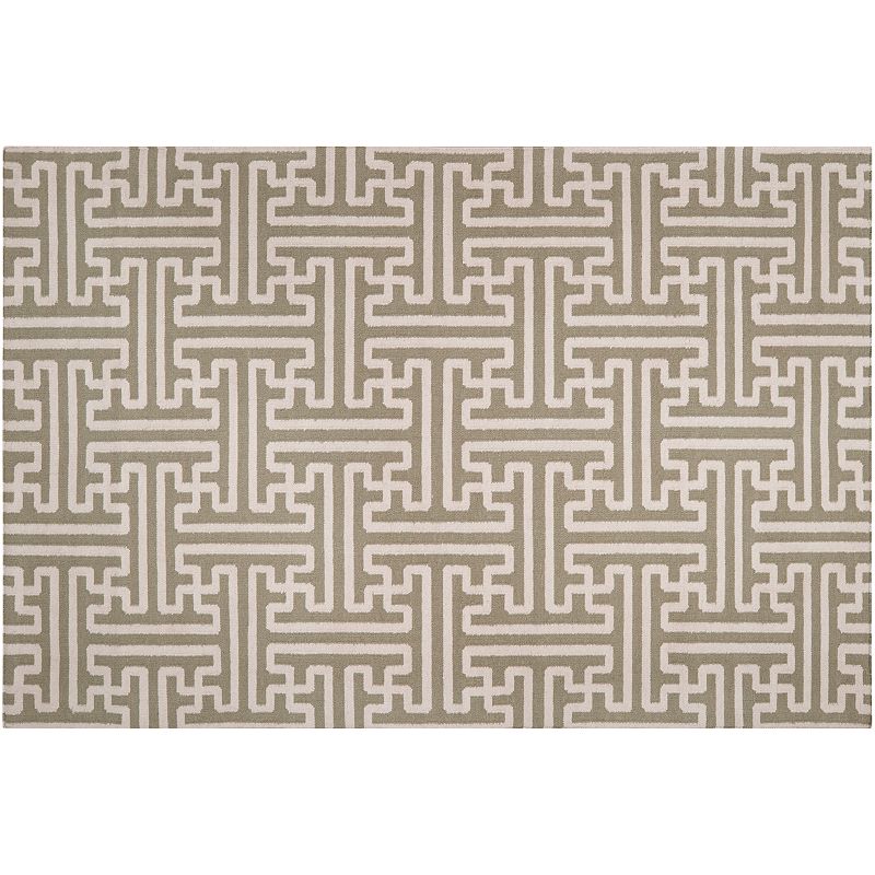 Artisan Weaver Cedar Reversible Wool Rug, Green, 5X8 Ft