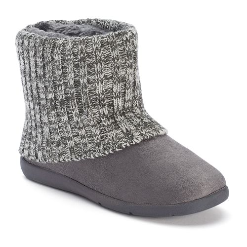 SONOMA Goods for Life™ Cuffed Knit Shaft Bootie Slippers