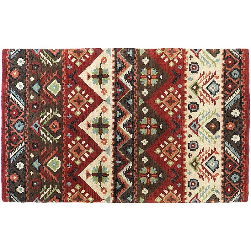 Artisan Weaver Chehalis Wool Rug, Red, 8X11 Ft