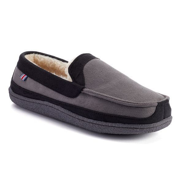 IZOD Two-Tone Men's Slip-On Moccasin Slippers