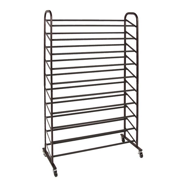 Richards Homewares 50 Pair Rolling Shoe Rack