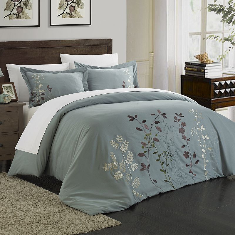 99660374 Kaylee 3-pc. Duvet Cover Set, Green, King sku 99660374