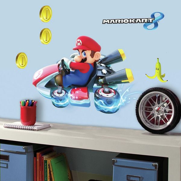 Mario Kart 8 L And Stick Wall Decal - How Can I Make Wall Decals Stick Better
