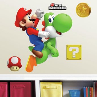 Mario & Yoshi Peel and Stick Wall Decals