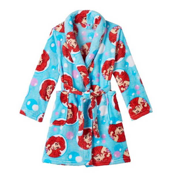 Disney Princess Ariel Fleece Robe Girls 4 10