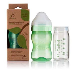 5 Phases 4-oz. Hybrid Glass Baby Bottle