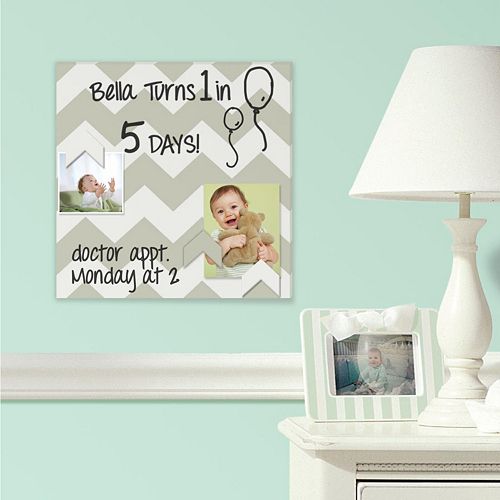 Chevron 5-piece Magnetic Dry Erase Wall Art Set