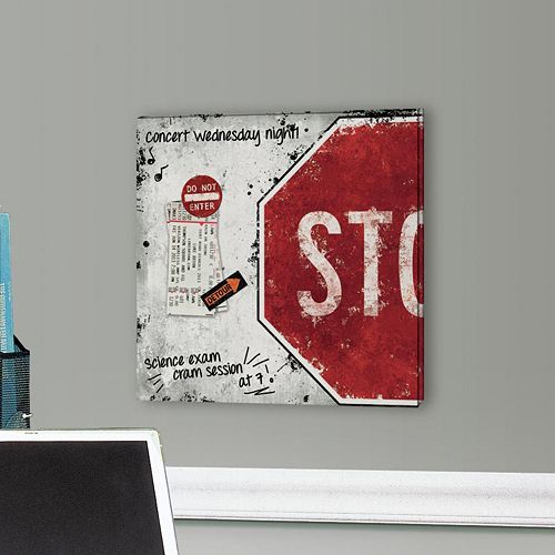 Stop Sign 5-piece Magnetic Dry Erase Wall Art Set