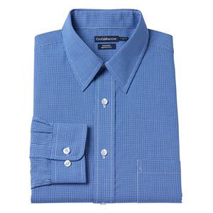 Men's Croft & Barrow庐 Classic-Fit Checked Easy Care Dress Shirt