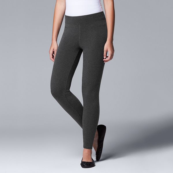 Women's Simply Vera Vera Wang Solid Brushed Leggings