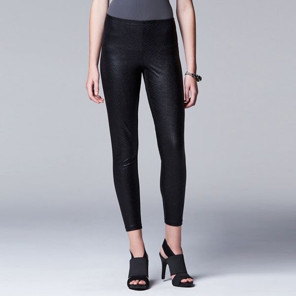 Kohls vera outlet wang leather leggings