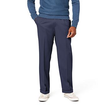 Men's Dockers® Relaxed Fit Comfort Stretch Pleated Cuffed Khaki Pants