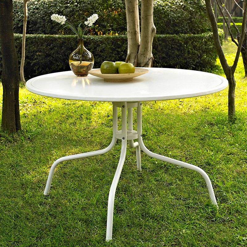 Crosley Outdoor 40-in. Griffith Metal Dining Table, White