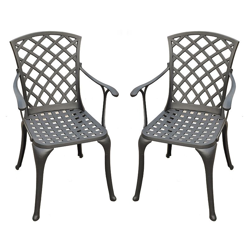 Crosley Outdoor 2-pc. Sedona High Arm Chair, Black