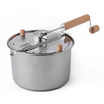 Wabash Valley Farms 2-pc. 6-qt. Whirley Pop Stainless Steel Stovetop Popcorn Popper Set