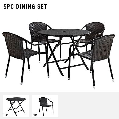 Palm Harbor 5-Piece Café Dining Set 