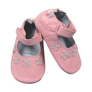 Tommy Tickle Floral Mary Jane Crib Shoes - Baby Girl