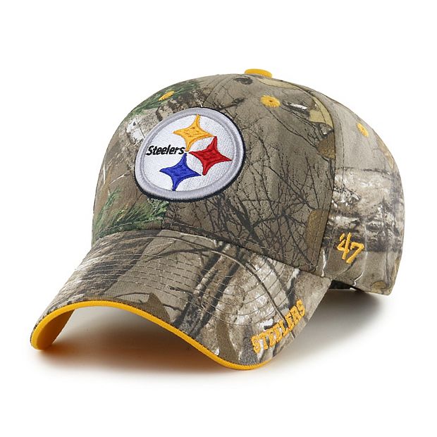 Adult '47 Brand Pittsburgh Steelers Frost Realtree Camouflage Adjustable Cap