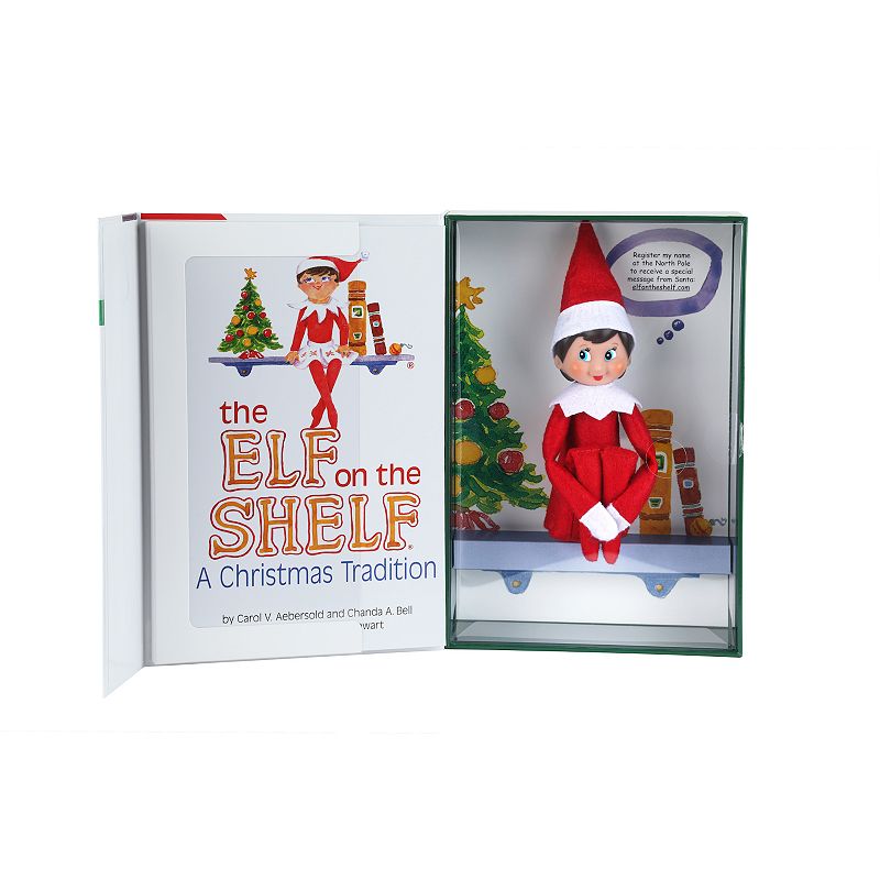 The Elf on the Shelf: A Christmas Tradition - Girl Scout Elf with Blue Eyes - Includes Artfully Illustrated Storybook  Keepsake Box and Official Adoption Certificate