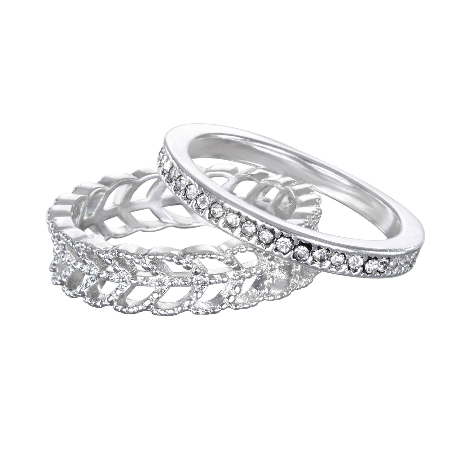 Image for LC Lauren Conrad Leaf Ring Set at Kohl's.