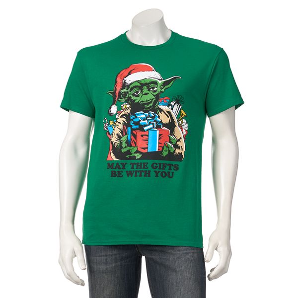 Zich verzetten tegen Lada Zuidoost Men's Star Wars Yoda Christmas Tee