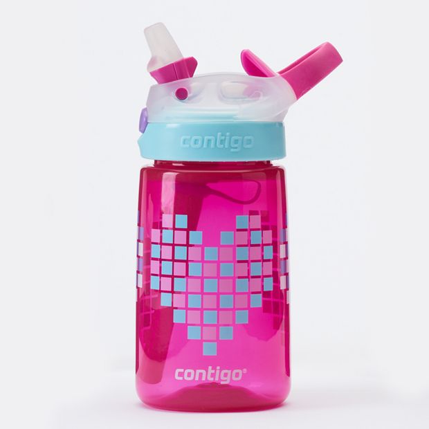 2 Contigo Kids Water Bottles 14 oz Gizmo Sip & Autospout Girls Spill-Proof  Seal