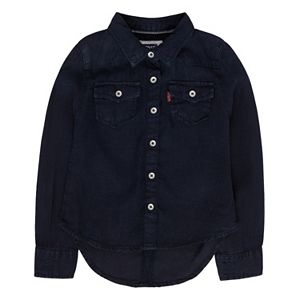 Girls 4-6x Levi's Blue Western Denim Top