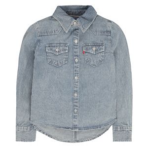 Girls 4-6x Levi's Acid Washed Western Denim Top