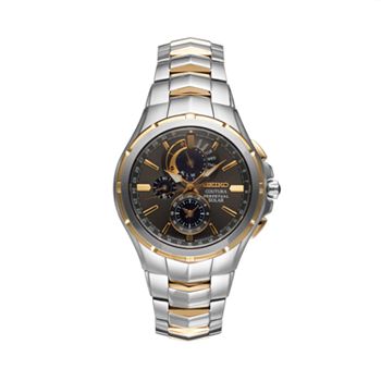 Seiko Men's Coutura Perpetual Stainless Steel Solar Dress Watch |  