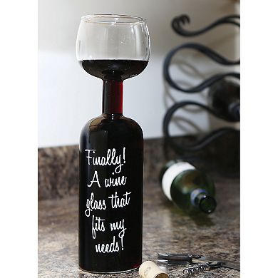 BigMouth Inc. Wine Bottle Glass