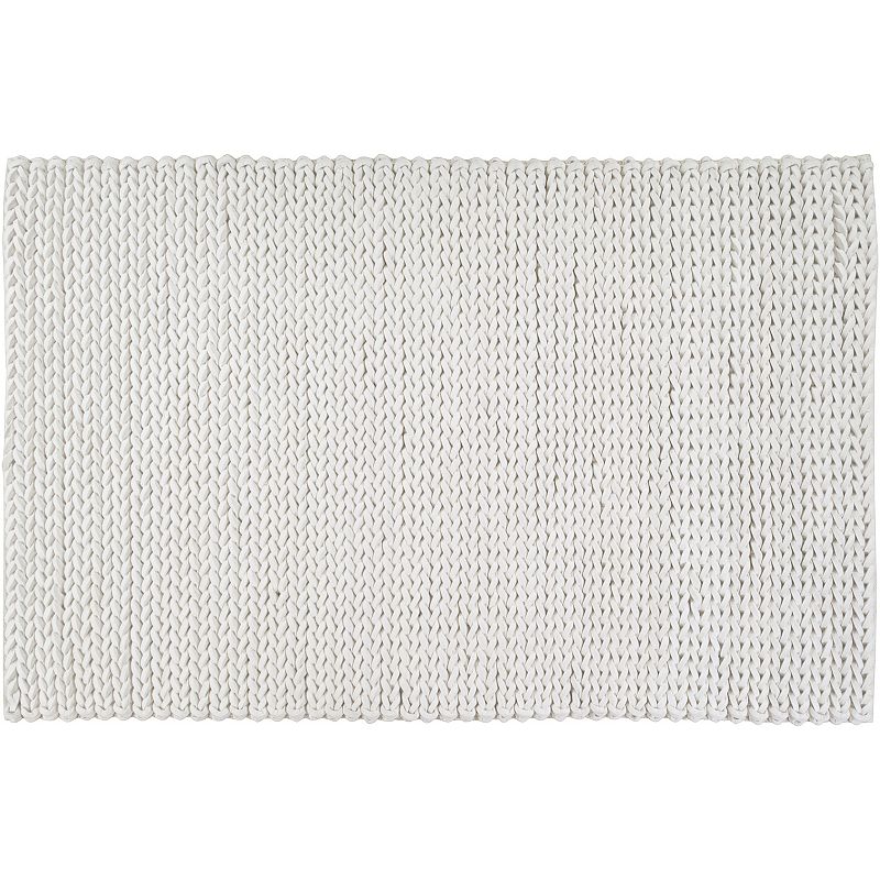 Artisan Weaver Langston Braided Wool Rug, Beig/Green, 8X11 Ft