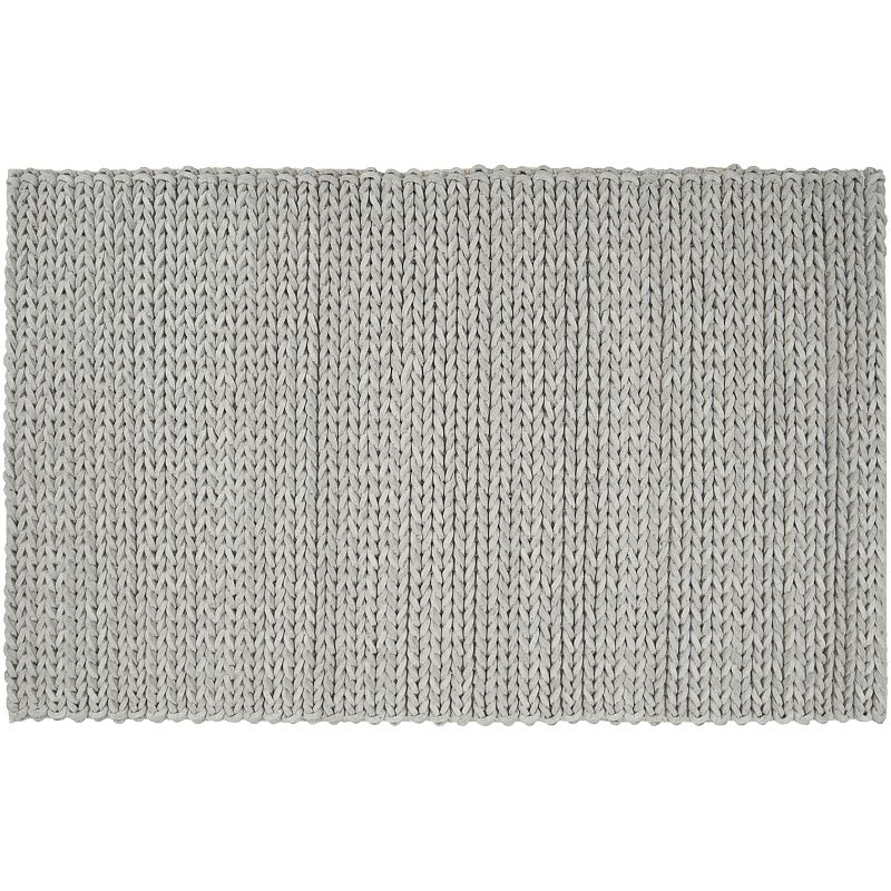 Artisan Weaver Langston Braided Wool Rug, Beig/Green, 5X8 Ft