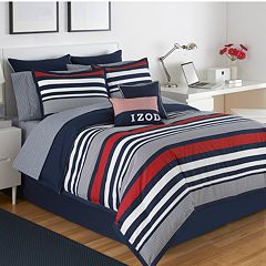 IZOD Varsity Stripe Reversible Comforter Set